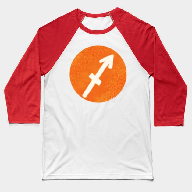 sagittarius Baseball T-Shirt by AlienClownThings